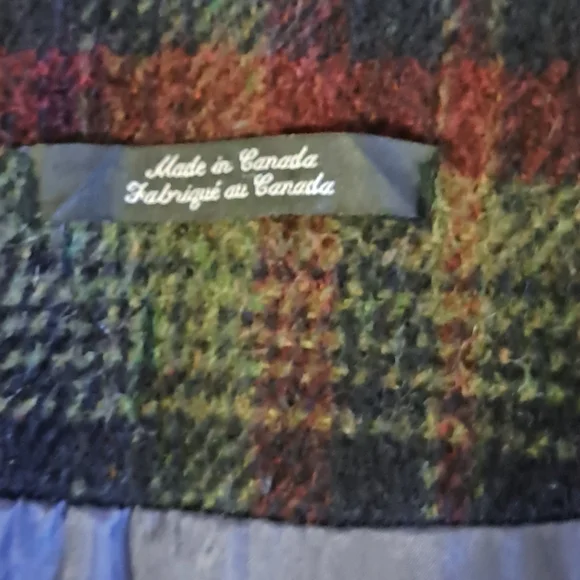 Vintage ELLABEE duffle Coat Womens Navy Blue Size L - Picture 9 of 9